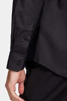 Camisa Aramis Manga Longa Slim Tricoline Stretch Liso Preto