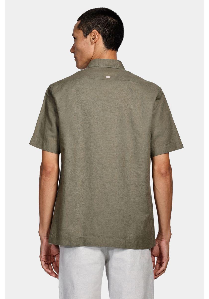 Camisa Aramis Manga Curta Regular Algodão Verde Militar - 4