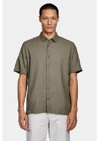 Camisa Aramis Manga Curta Regular Algodão Verde Militar - 1