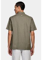 Camisa Aramis Manga Curta Regular Algodão Verde Militar