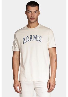 Camiseta Aramis Manga Curta Aramis New College Areia