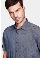 Camisa Aramis Manga Curta Regular Floral Com Bolso Marinho - 3