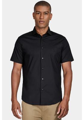 Camisa Aramis Slim Tricoline Stretch Preto