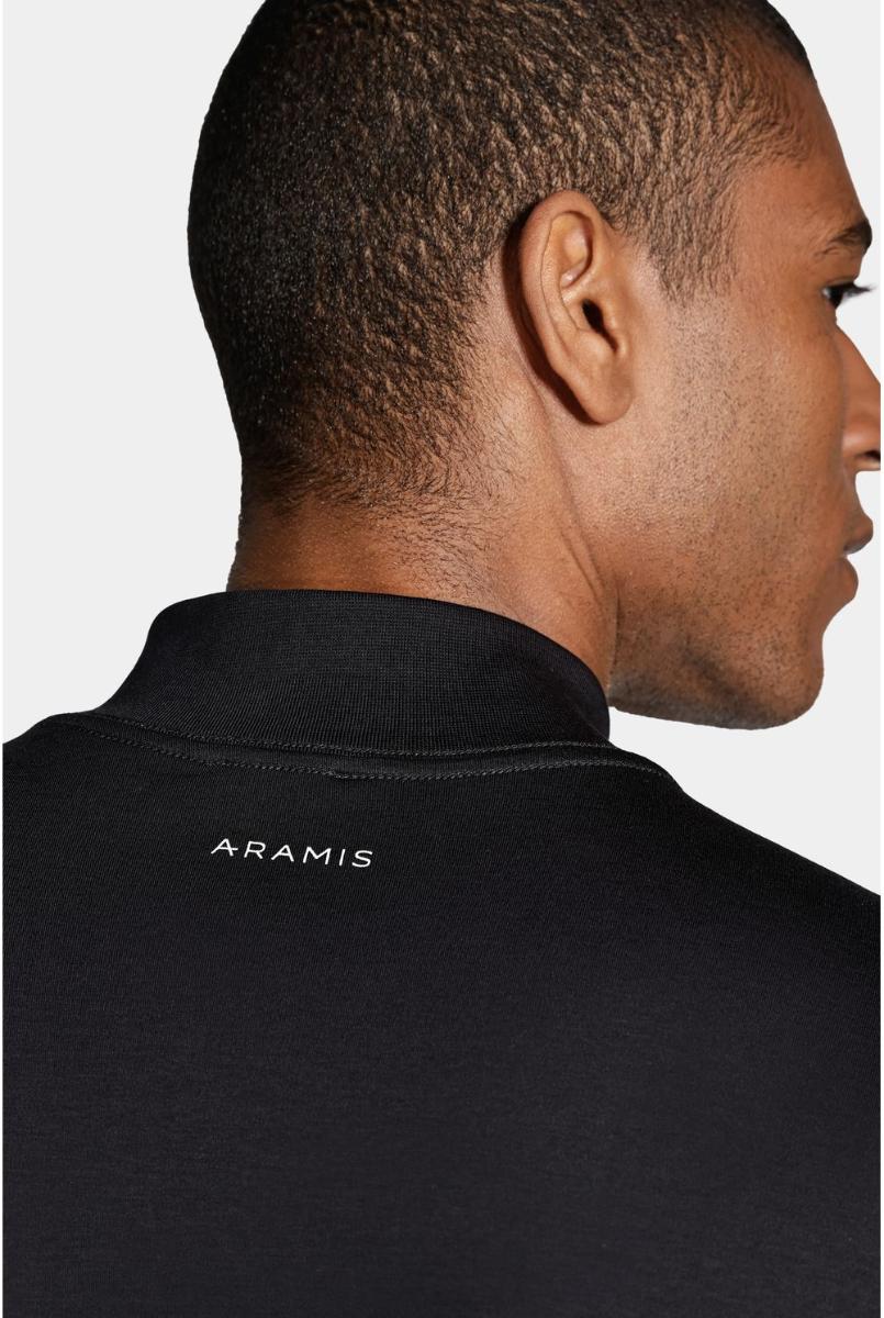 Camiseta Aramis Manga Longa Gola Alta Hermes Preto - 5