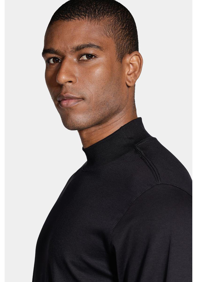 Camiseta Aramis Manga Longa Gola Alta Hermes Preto - 8