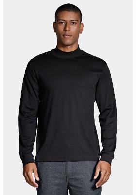 Camiseta Aramis Manga Longa Gola Alta Hermes Preto