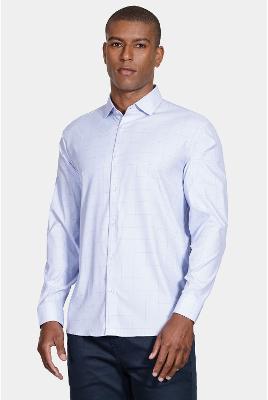 Camisa Aramis Manga Longa Regular Algodão Azul