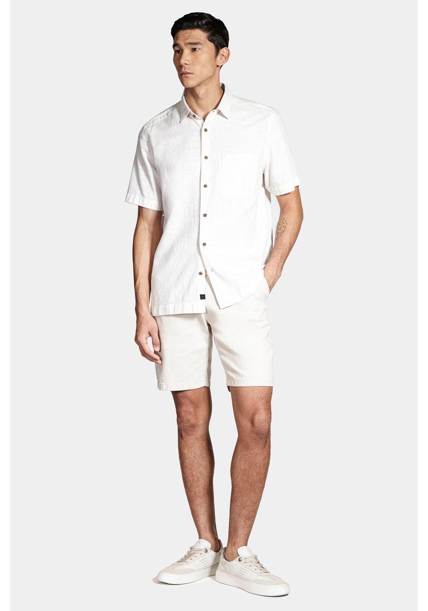Camisa Aramis Manga Curta Regular Com Bolso Off White - 2