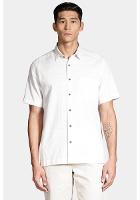 Camisa Aramis Manga Curta Regular Com Bolso Off White - 1