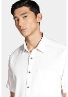 Camisa Aramis Manga Curta Regular Com Bolso Off White - 3