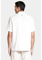 Camisa Aramis Manga Curta Regular Com Bolso Off White