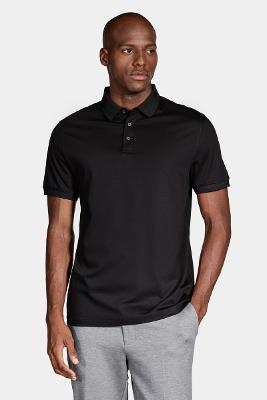 Silk Aramis Blend Modal Polo Shirt Preto
