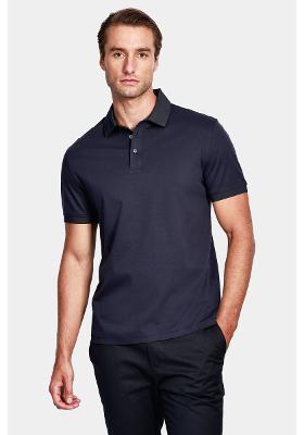 Silk Aramis Blend Modal Polo Shirt Marinho