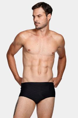 Sunga Aramis Básica Textura Biodegradável Preto