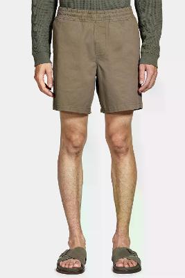 Shorts Aramis Elástico Color Sarjado Verde Militar