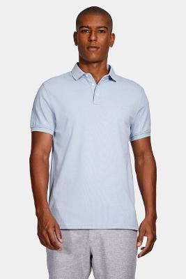 Polo Aramis Shirt Mercerized Cotton Piquet Azul Celeste