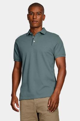 Polo Aramis Shirt Cotton Piquet Verde Água Marinha