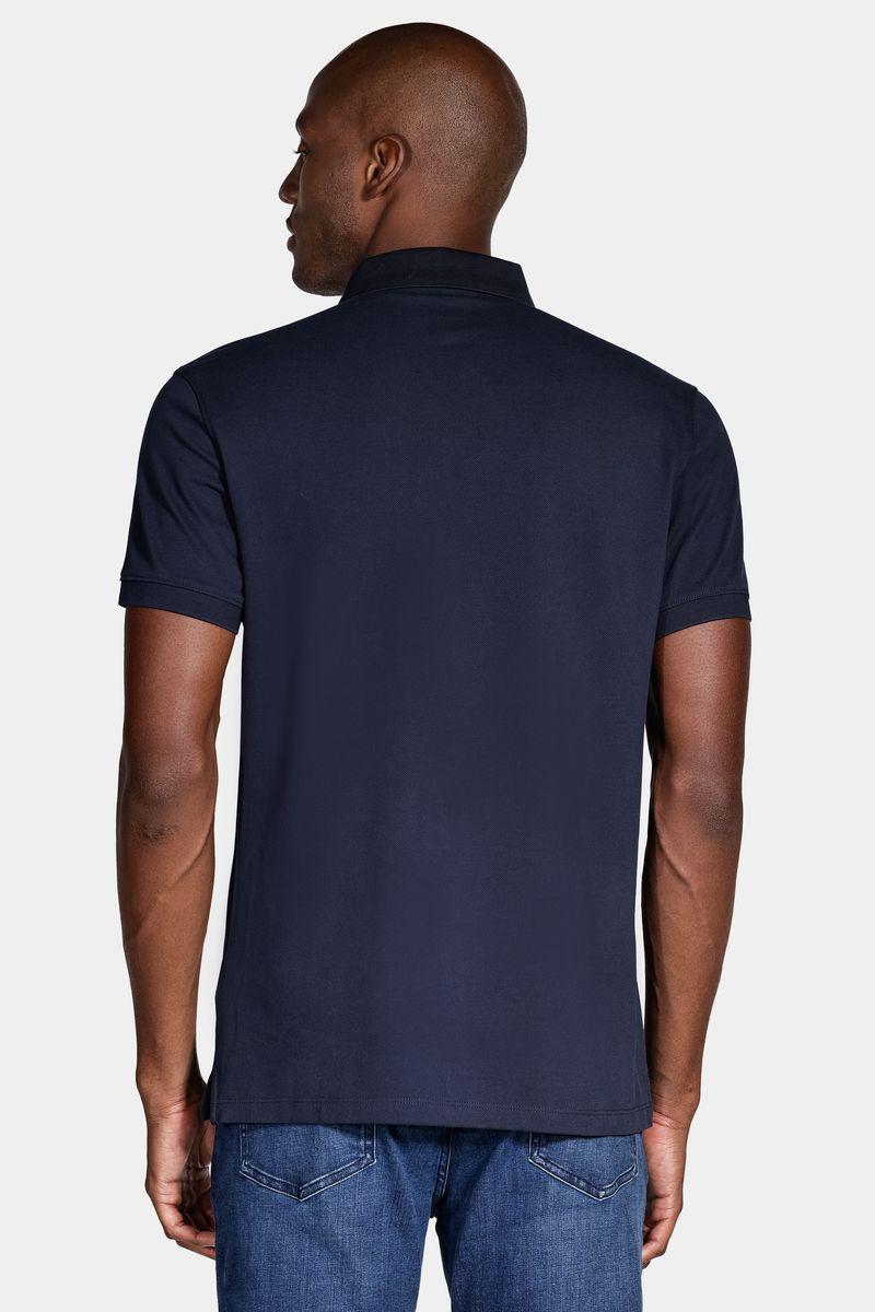 Polo Aramis Shirt Mercerized Cotton Piquet Azul Marinho - 4