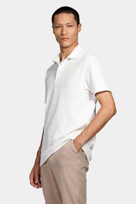 Polo Aramis Malha Heritage Branco