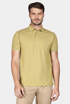Polo Aramis Manga Curta Piquet Color Fix Verde Alga