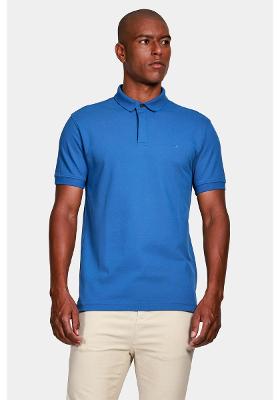Polo Aramis Manga Curta Piquet Color Fix Azul Royal