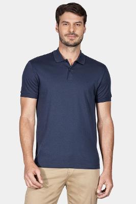 Polo Aramis Algodão Peruano Marinho