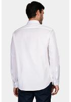 Camisa Regular Tricoline Maquinetado Fio 40 Branco