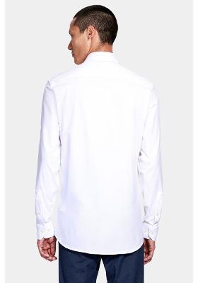 Camisa Aramis Manga Longa Slim Cetim Fio 120/2 Branco