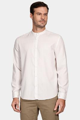 Camisa Manga Longa Move Regular Gola Padre Lenzing Off White