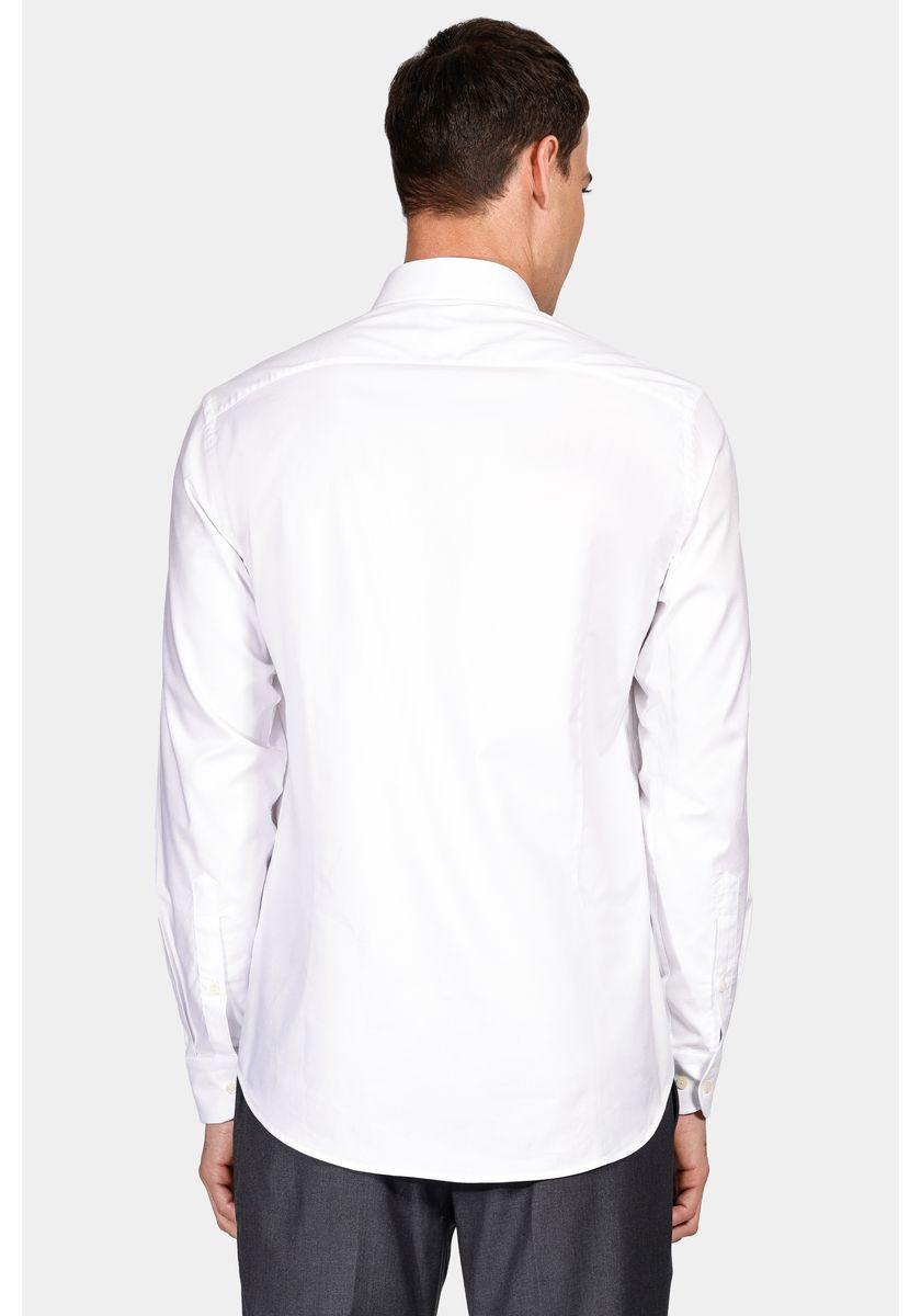 Camisa Aramis Manga Longa Slim Sarja Pima Stretch Branco - 4