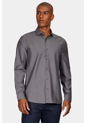 Camisa Aramis Manga Longa Slim Pima Stretch Marinho Escuro