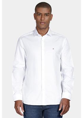 Camisa Aramis Regular Falso Liso Misto Branco
