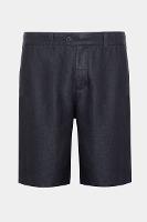 Bermuda Alfaiataria Linho Marinho - 6