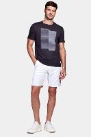 Bermuda Aramis Chino Clássica Maquinetada Rústica Branco - 2