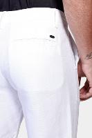 Bermuda Aramis Chino Clássica Maquinetada Rústica Branco