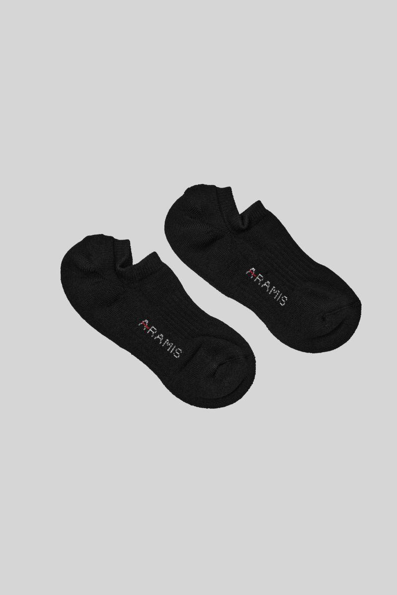 Meia Invisível Algodão Misto Preto - 3