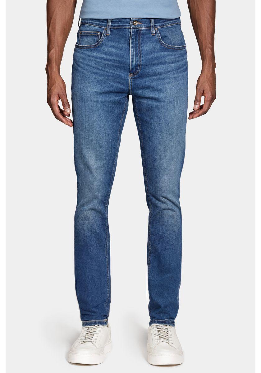 Calça Aramis Aramis Jeans Slim Medium Blue Dirty Azul Médio - 1