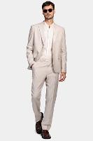 Calça Aramis Alfaiataria Linho Oxford Slim Cáqui - 2