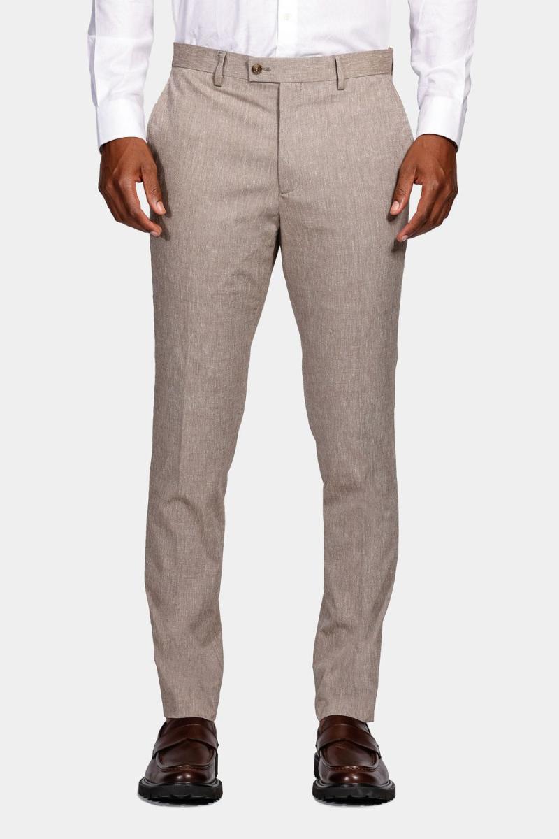 Calça Aramis Alfaiataria Super Slim Cáqui - 1