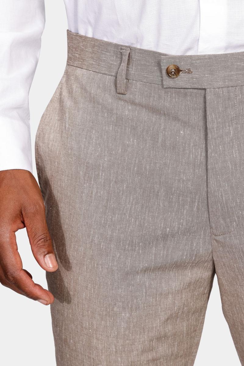 Calça Aramis Alfaiataria Super Slim Cáqui - 3