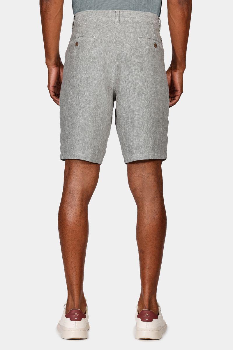 Bermuda Aramis Resort Linho Com Bolso Verde Folha Seca - 5