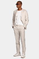 Calça Aramis Alfaiataria Canvas Super Slim Off White - 2