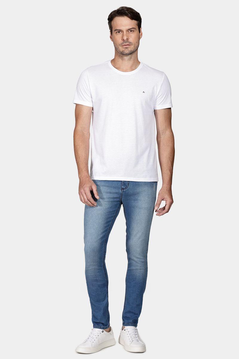 Calça Aramis Jeans Skinny Média Out Azul - 2