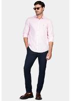 Camisa Regular Tricoline Maquinetada Fio 40 Rosa - 2