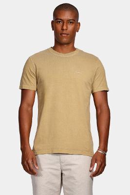 Camiseta Aramis Cortado Stone Cáqui Cana de Açucar