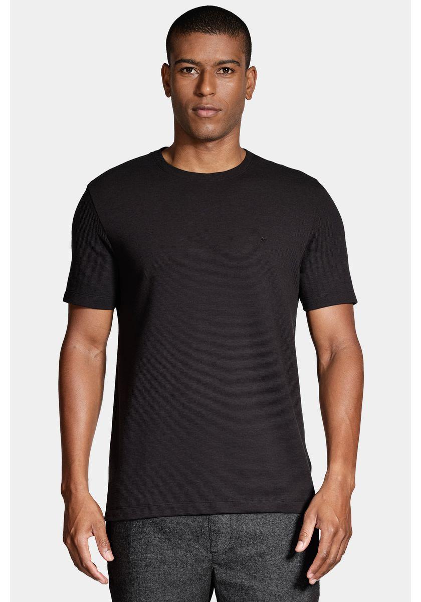 Camiseta Aramis Aramis Basica Com Textura Ottoman Preto - 1