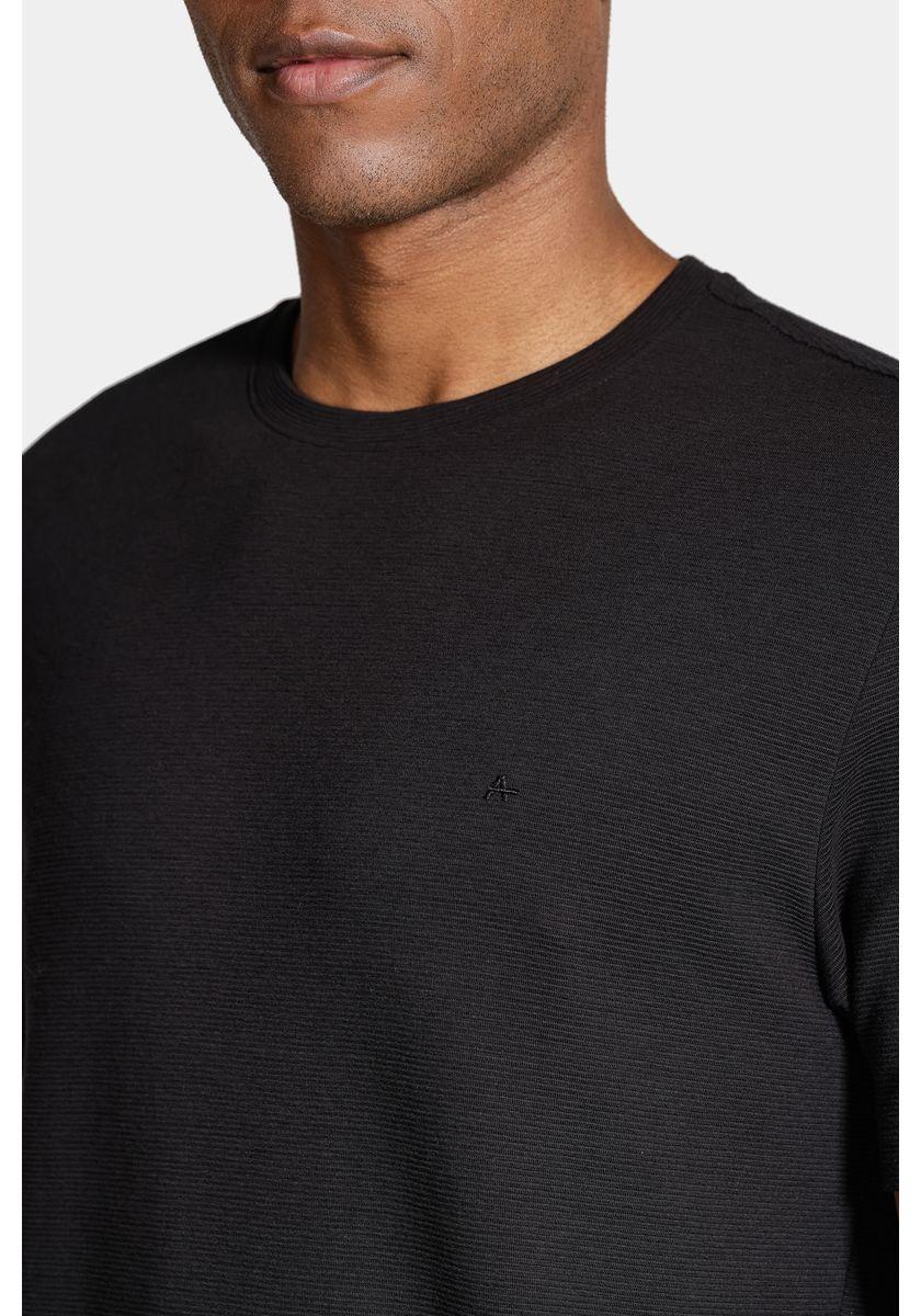 Camiseta Aramis Aramis Basica Com Textura Ottoman Preto - 3