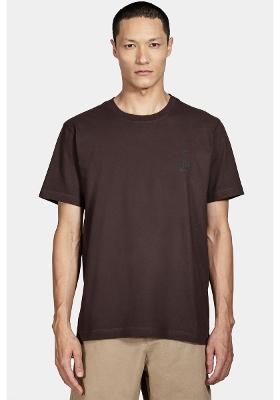 Camiseta Manga Curta Aramis Preppy Marrom Café