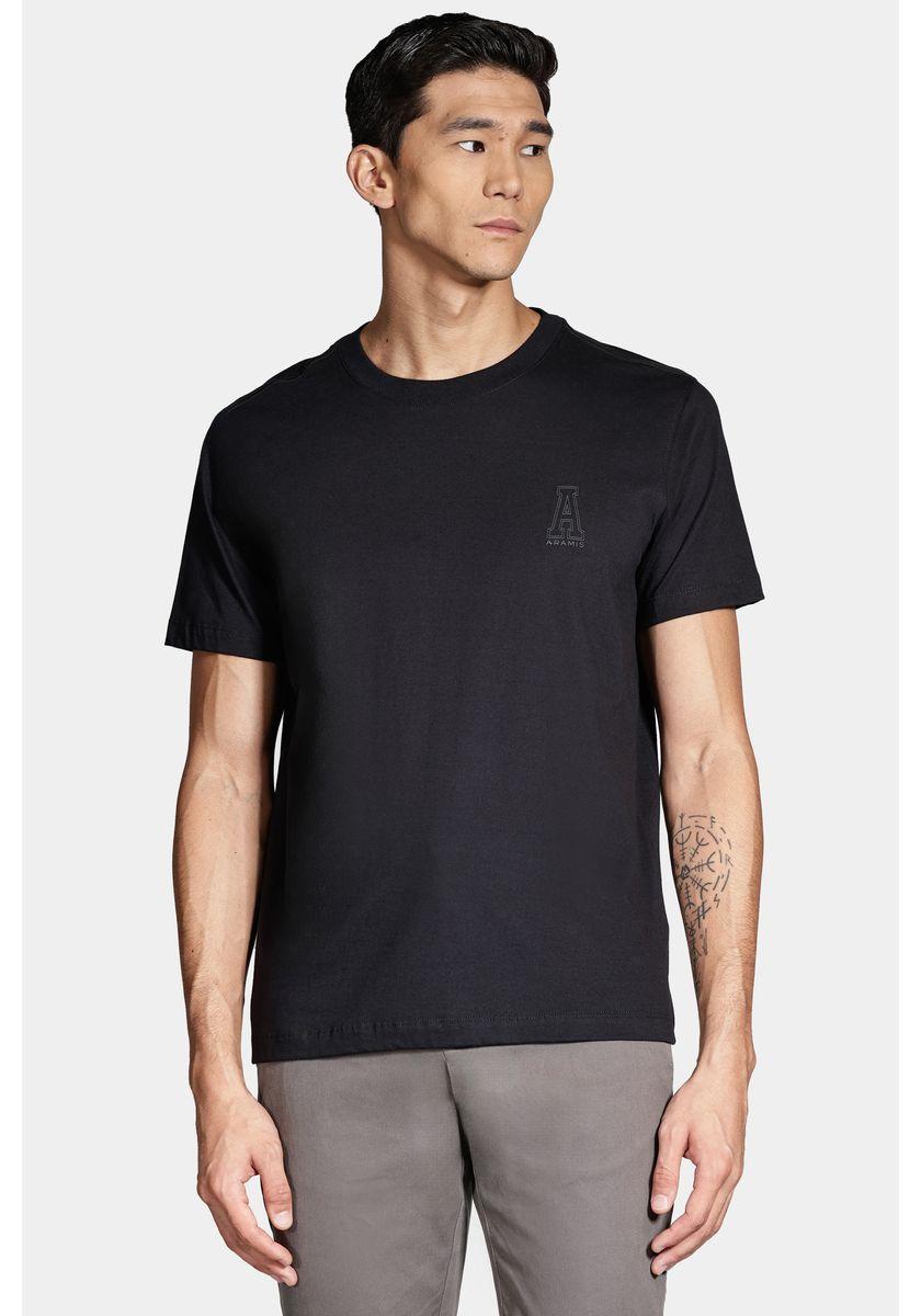 Camiseta Manga Curta Aramis Preppy Preto - 1