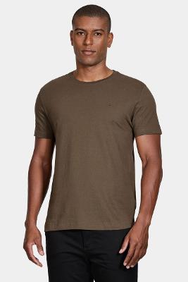 Camiseta Aramis Básica Manga Curta Verde Militar